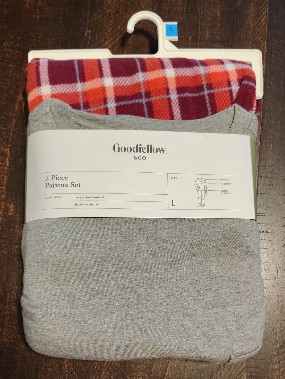 Goodfellow & Co Men's Microfleece Holiday Plaid Pajama Set